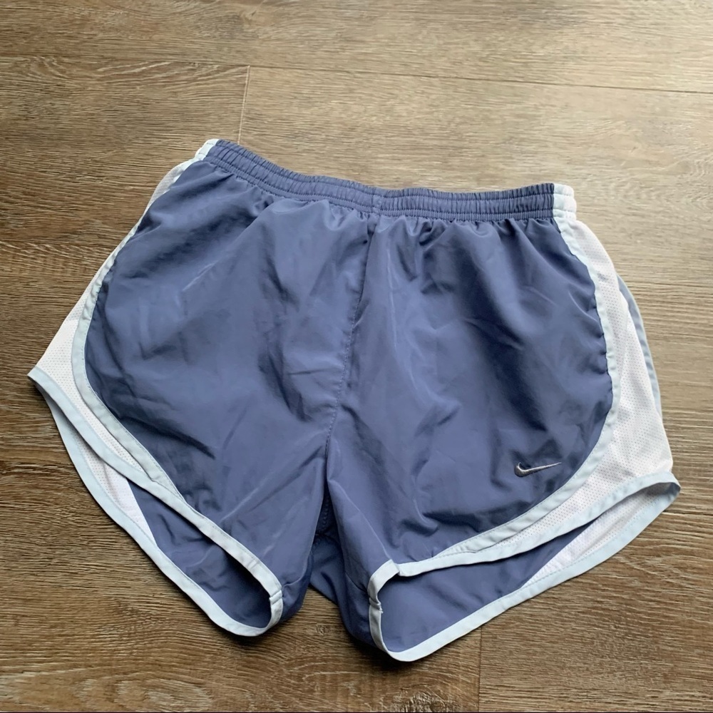 Nike Tempo Lined Running Shorts Blue Mesh Small